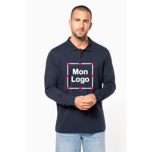 polo-personnalise-manches-longues-homme